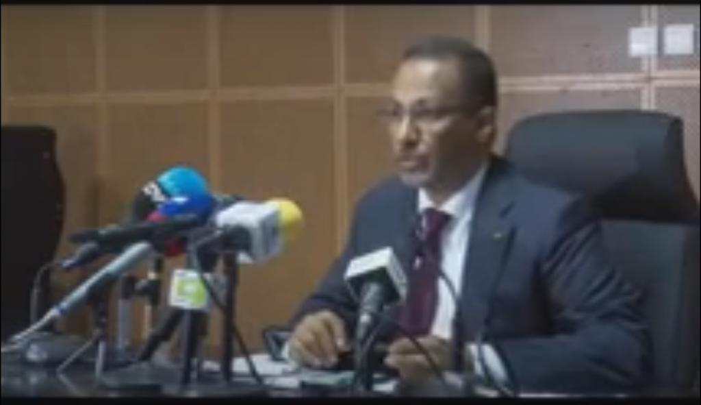 المؤتمر الصحفي لرئيس أرباب العمل الموريتانيين